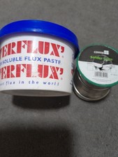 Solder Wire 500g Lead Free + Flux Water Soluble 250ml