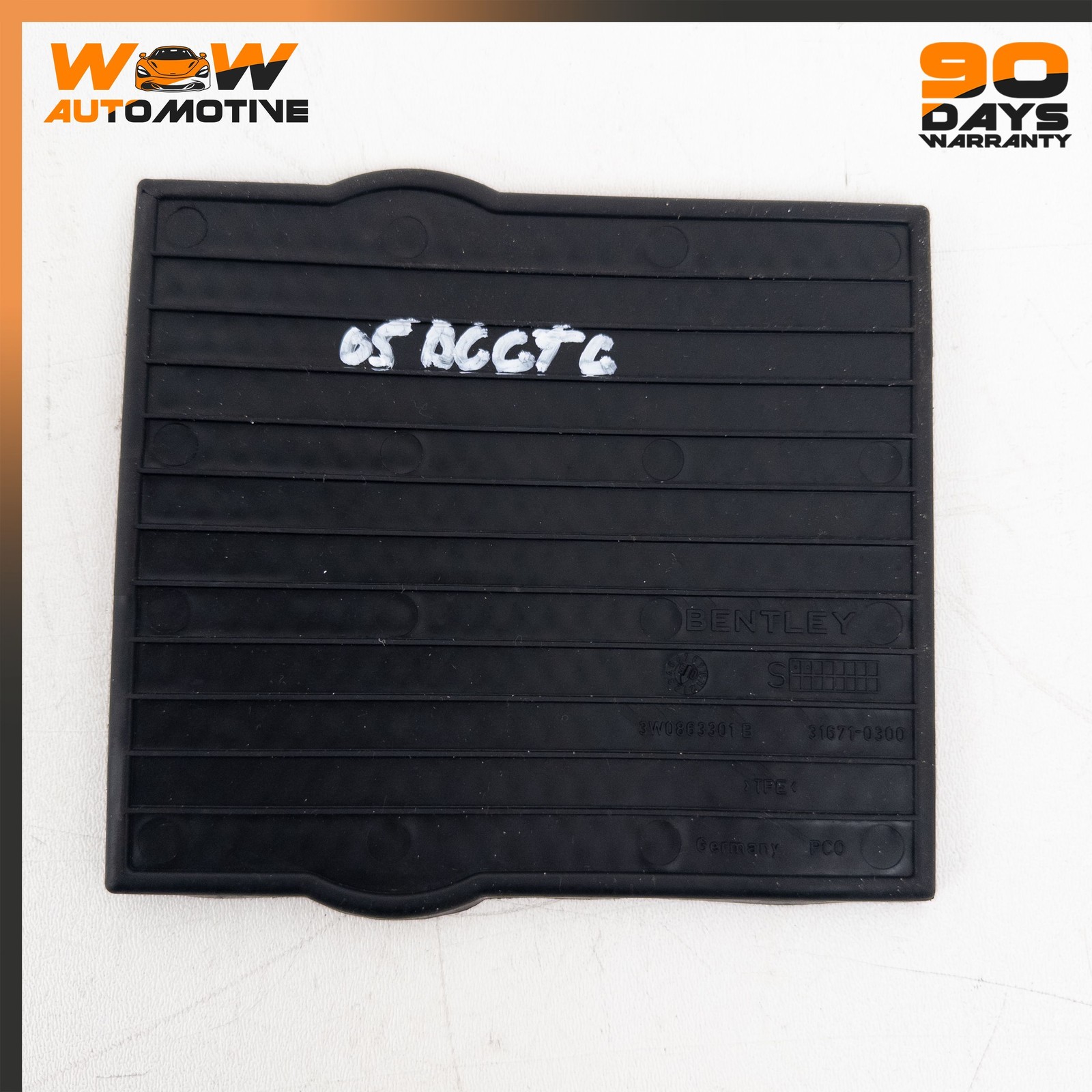 04-17 BENTLEY CONTINENTAL GT GTC CENTER CONSOLE STORAGE RUBBER INSERT OEM