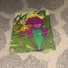 Mattel Barney the Dinosaur Wooden Tray Puzzle Safari
