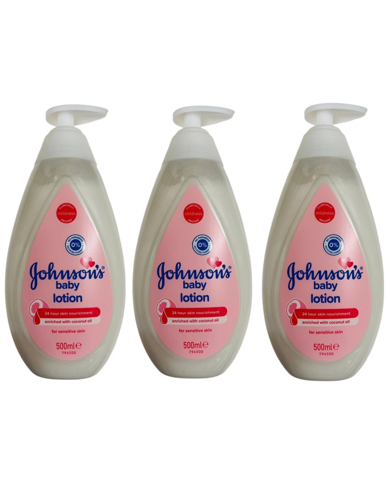 Johnsons Baby Lotion pure & gentle daily care with Coconut Oil 500ml Pack Of 3
Opens in a new window