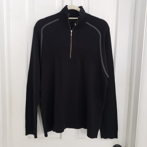 Maglione Smartwool Uomo 1/4 Zip Lana Merino Base Strato Grande Outdoor Sci Lavoro - Foto 1 di 12