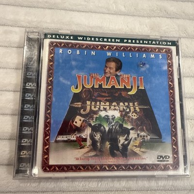 JUMANJI 1995 DVD Robin Williams Kristen Dunst Bonnie Hunt RARE CD Case