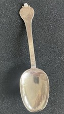 Trefid Spoon Silver Lincoln 1660 Maker RC 7.5” Long 1.5 Oz