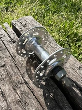 NOS 1977 old school BMX  ACS Front Hub 36h .105 ga spoke Silver High Flange HD