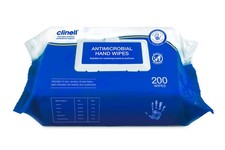 Antimicrobial Hand Wipes Pack of 1 200 Wipes Antibacterial Suitable for Hands