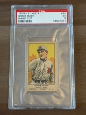 1919-21 W514 #30 Donie Bush  (Hand Cut) Detroit Tigers - PSA 5