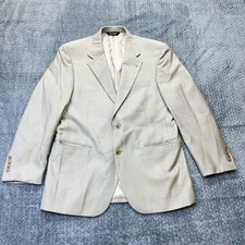 Jos. A. Bank Signature Collection Sport Coat Blazer 38S Gray Wool Silk 2-Button