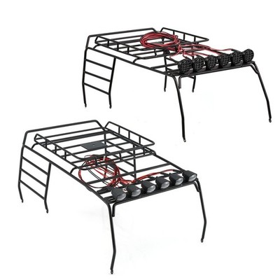 Anti-Rust R/C 4WD Car Roof for Carrier for w/ Rooflamp Easy Assembly Heavy Duty