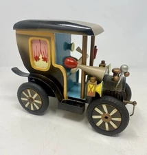 Vintage Steinbach Model T Jalopy Car Musical Bank Thorens Movement Switzerland