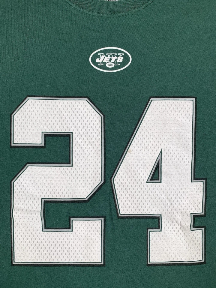 Camiseta Majestic New York Jets para hombre XXL verde/verde azulado #24 Darrelle Revis Foto 4 de 4