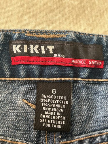 KIKIT Jeans Damen blau Denim langer Rock Größe 6 - Bild 4 von 12