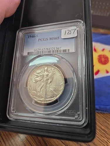 1946-S Walking Liberty Half Dollar - PCGS MS65 -