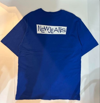 新品 newjeans TOKKI Tシャツ Lサイズ NewJeans Tokki Tee short sleeve T-Shirt Blue Size-L K-POP goods