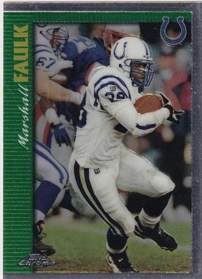 Marshall Faulk 1997 Topps Chrome #4 Indianapolis Colts