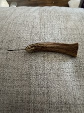 Vintage Deer Antler Tool, Bodkin For Fly Fishing, Needle Type Tool