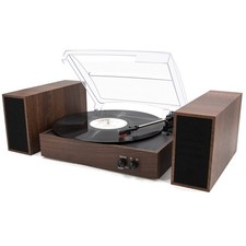 LP No.1 Vinyl Record Player Turntable with Bluetooth Receiver  2-Stereo Spea...