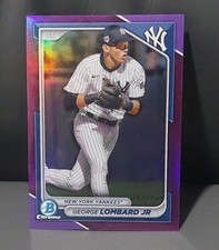 2024 Bowman Chrome Prospects Purple Refractor 241/250 George Lombard Jr