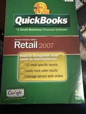 QuickBooks Premier Retail 2007 Complete w/Original CD License Legacy Version