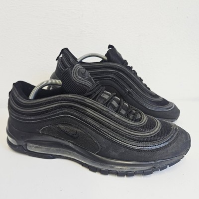 Nike Air Max 97 Triple Black Herren Größe UK 10 EU 45 Turnschuhe 921733-001
