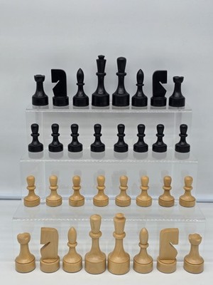 Wunderschönes Schachspiel Minimalist 95mm Chess Set Schachbrett