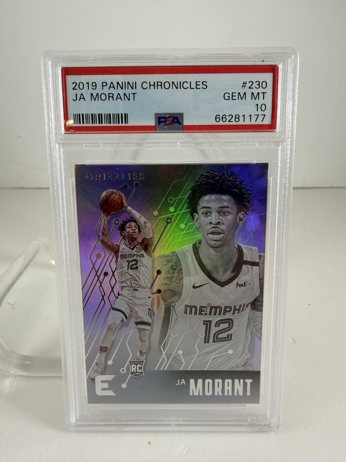2019-20 Panini Chronicles - Essentials Ja Morant #230 (RC) PSA 10 Basketball