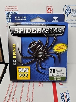SpiderWire Easy Braid 300 Yard Fishing Line - Moss Green - 20lbs