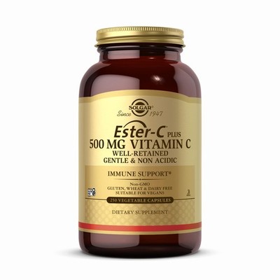 Solgar Ester-C Plus 500 mg Vitamin C 250 Count (Pack of 1), Natural