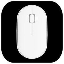 Mini Mouse Pad, 6x6 Inches, Waterproof Non-Slip Rubber 6L x 6W inches, black