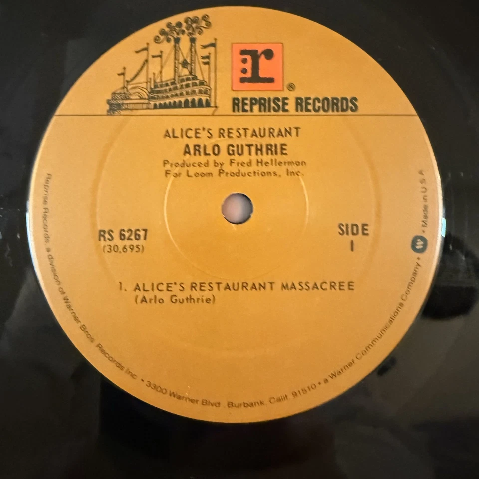 Arlo Guthrie Alice's Restaurant Vinyl LP Reprise RS 6267 Near Mint Shrink Wrap Foto 3 de 4