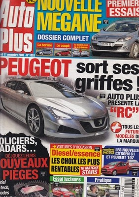 AUTO PLUS NR.1053 PEUGEOT ''RC'' / C1 / 107 / AUDI A3 / NEUER MEGANE / FORD KA
