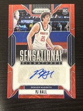 2024-25 Panini Prizm - Sens. Signatures PJ Hall #SS-PJH RED PRIZM  CHOICE (RC)