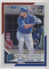 2019 Donruss Optic Red White & Blue 150th Anniversary Prizm Rowdy Tellez 0t2