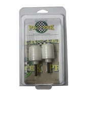 White Bar End Sliders Pro-Tek 655165 For Suzuki GSXR, GSXS, & SV