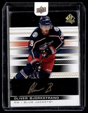 2019-20 SP Authentic Update auto black Oliver Bjorkstrand Columbus Blue Jackets