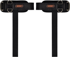 Weight Lifting Straps with D Rings, Neoprene Padded Wrist Support for Workout