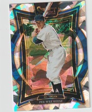 2025 SELECT PEE WEE REESE SS DODGERS HOF #24 TRI-COLOR CRACKED ICE PRIZM SP