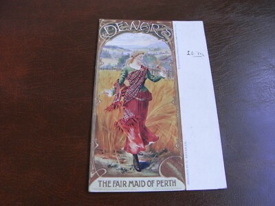 ORIGINAL TUCK GEFEIERTE POSTWERBUNG JUGENDSTIL POSTKARTE - DEWAR'S 1503