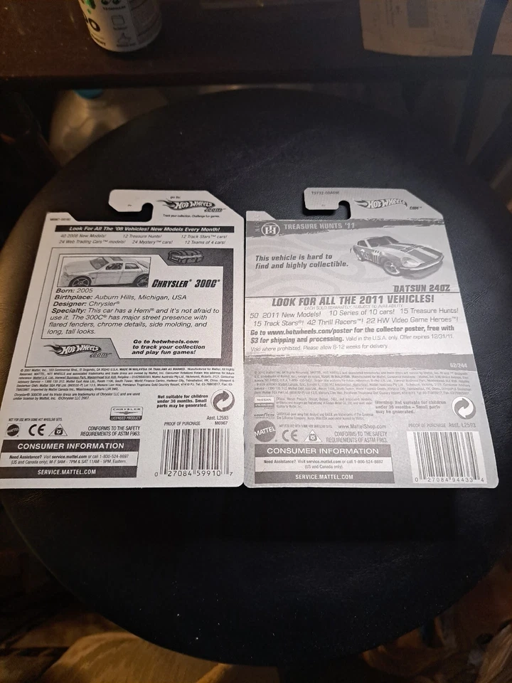 Lote Hot Wheels Treasure Hunt Datsun 240Z y Chrysler 300C 2011 Foto 4 de 4