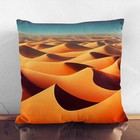 Plump Cushion Desert Sand Dunes Vol.4 Soft Scatter Throw Pillow Cover Filled