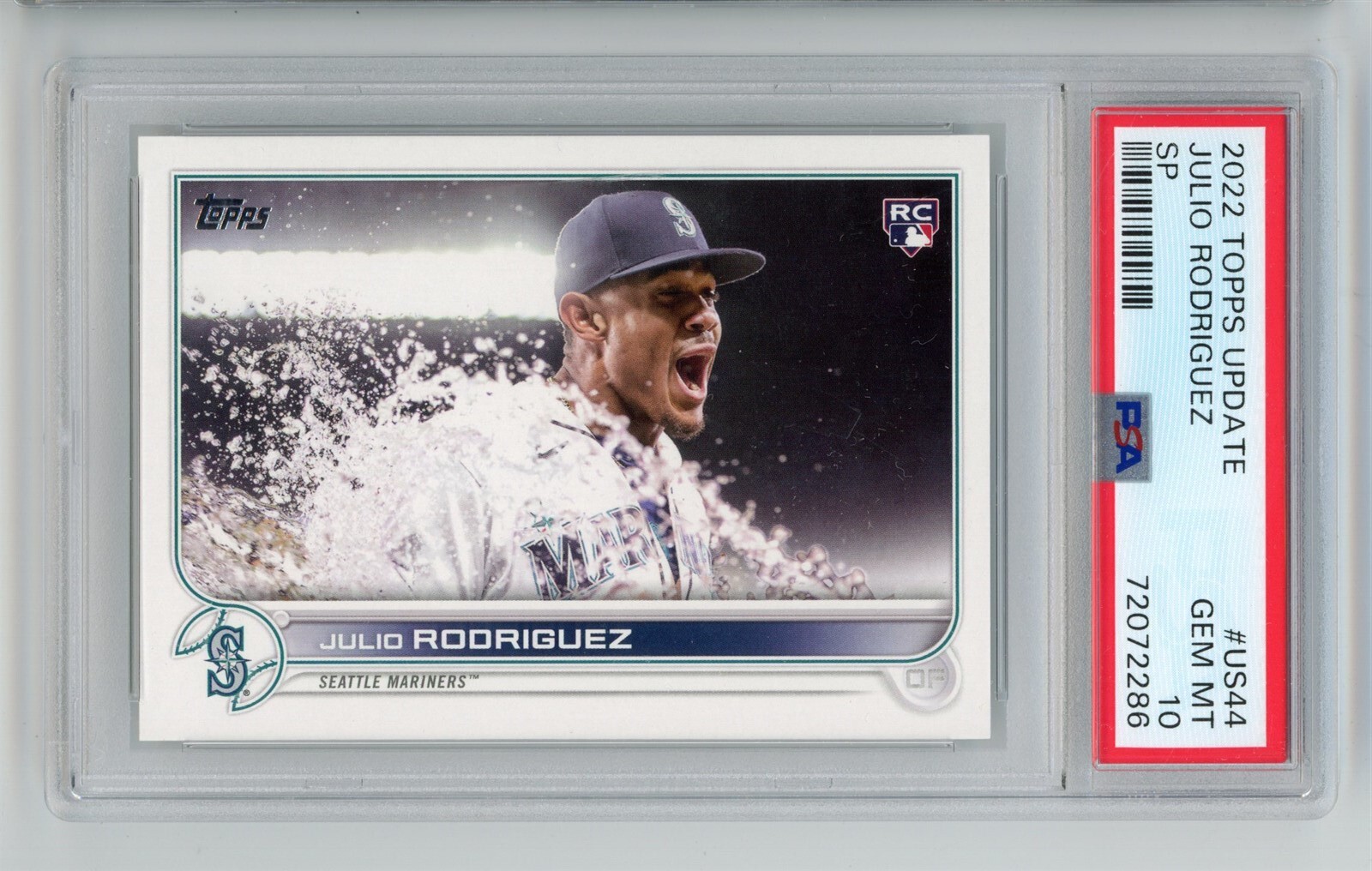 Julio Rodriguez 2022 Topps Update #US44 SP Variation Julio Rodriguez 2022 Topps Update #US44 SP Variation