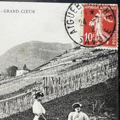 SAVOYEN GROSSES HERZ UMGEBUNG AIGUEBLANCHE 1912 TARENTAISE ALTE POSTKARTE