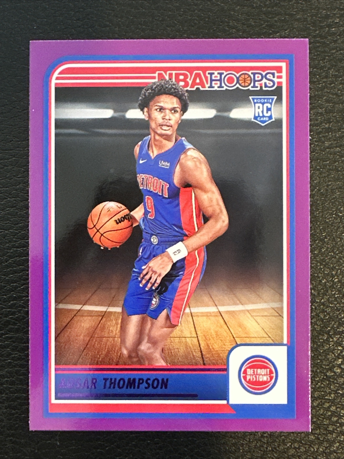 2023-24 NBA Hoops Ausar Thompson Rookie Purple #255 Pistons RC