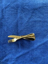 Kravattennadel Messer und Gabel von Apag Littau