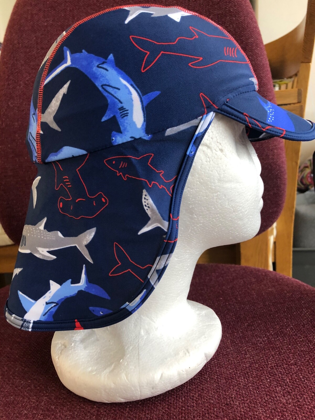 John Lewis Boys Shark  Keppi Sun Hat / swim hat SIZE S/M BNWT RRP £10