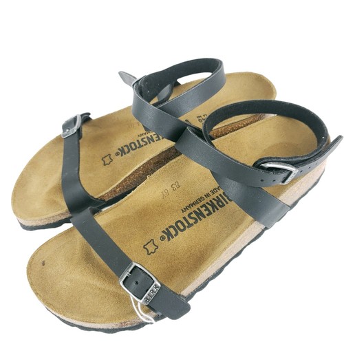 BIRKENSTOCK Daloa Ankle Strap Sandal BIrko-Flor BLACK Narrow Fit - Picture 2 of 10