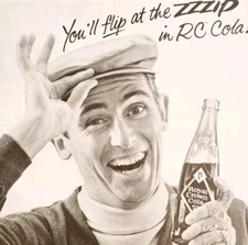 1965 Diet Rite RC Cola Royal Crown Zzzip Advertisement Soda Pop Beverage HM2Q