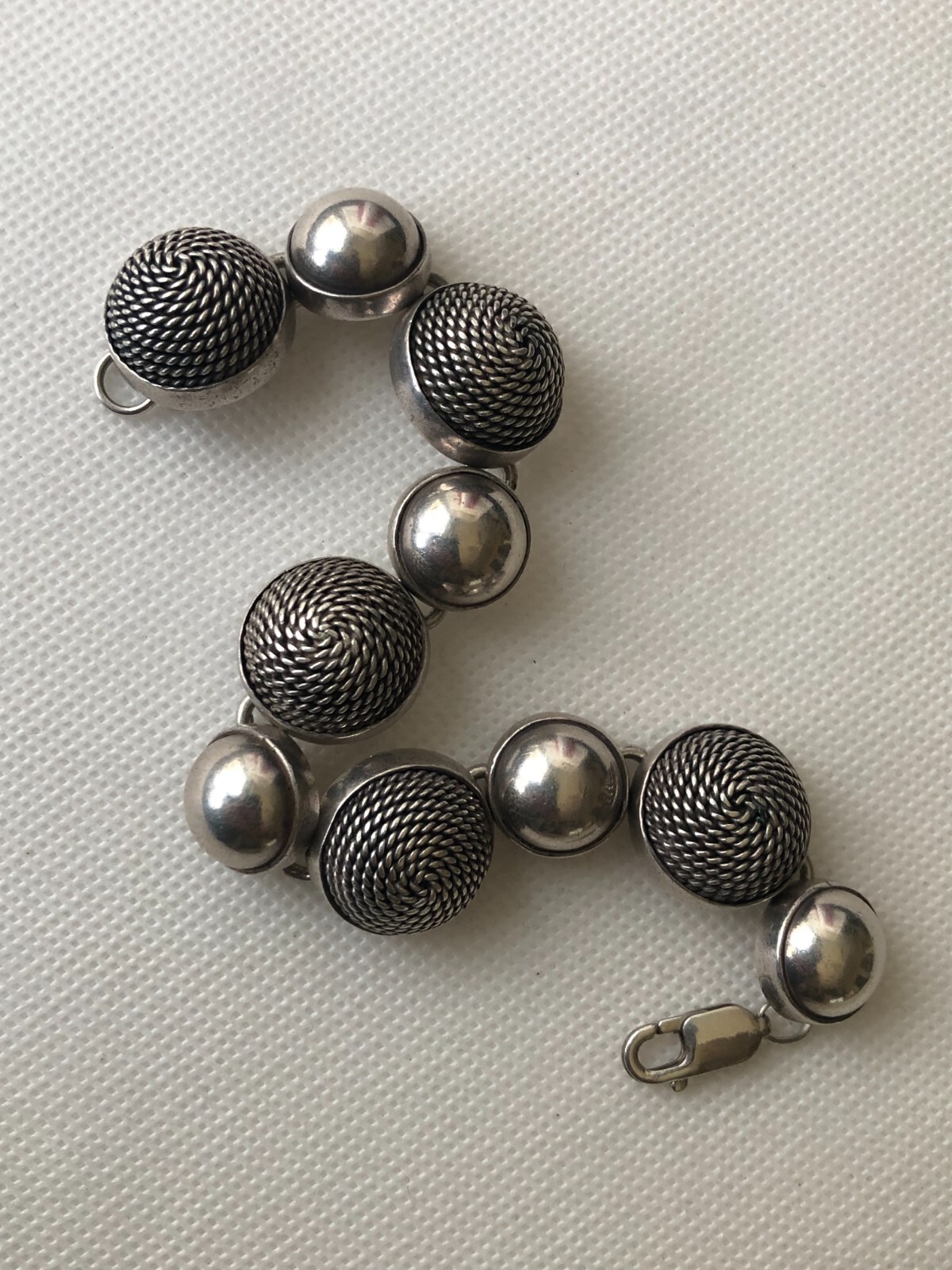 Solid Space Age Byzantine Chain Sterling Silver S… - image 17