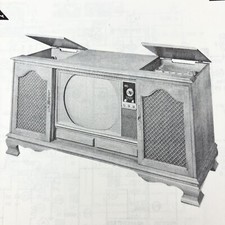 1966 Sears Silvertone TV Many Models Wire Schematic Service Manual Vtg Original