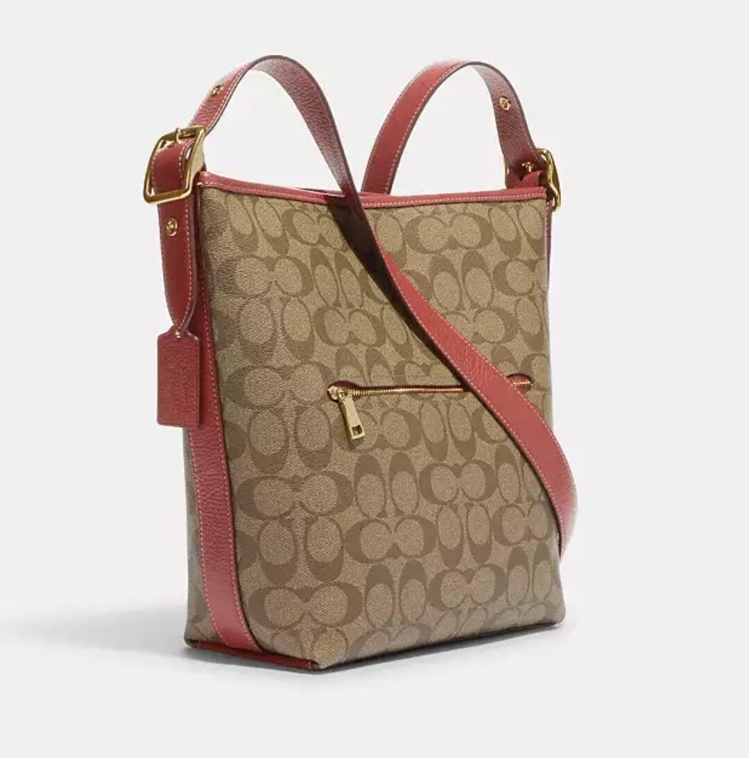 Coach CF293 X Peanuts Val Duffle In Signature Canvas With Patches 
