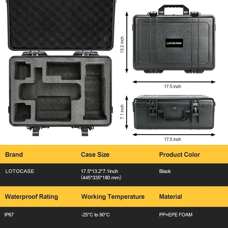 Estuche rígido para enrutador Dewalt - Bolsa de herramientas para carpintería inalámbrica Dewalt 20V Max XR Foto 2 de 4
